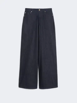 Straight-fit cotton denim jeans - ULTRAMARINE