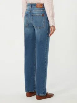 Straight-leg denim jeans - NAVY
