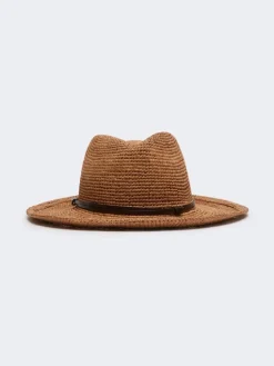 Straw hat - TOBACCO