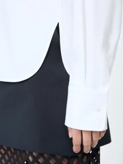 Stretch cotton shirt - OPTICAL WHITE