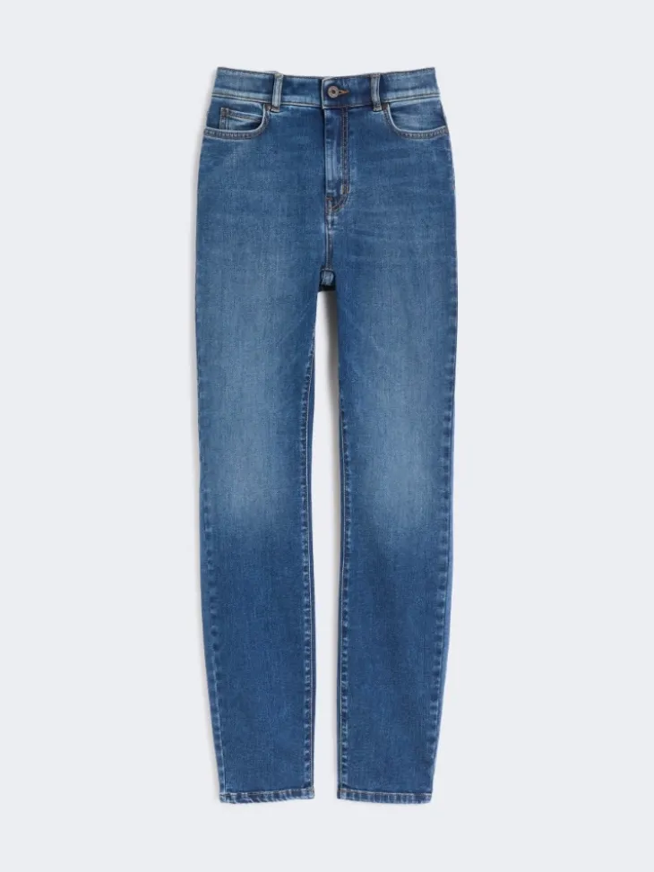 Stretch denim skinny jeans - NAVY