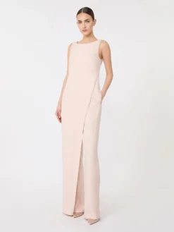 Stretch envers satin jumpsuit - POWDER