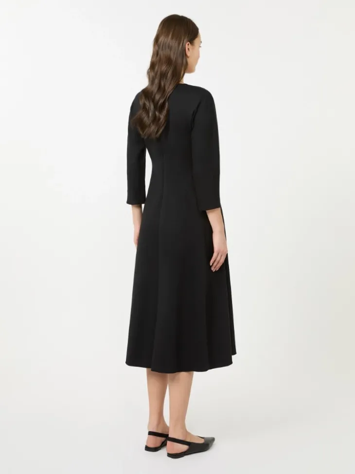 Stretch jersey dress - BLACK