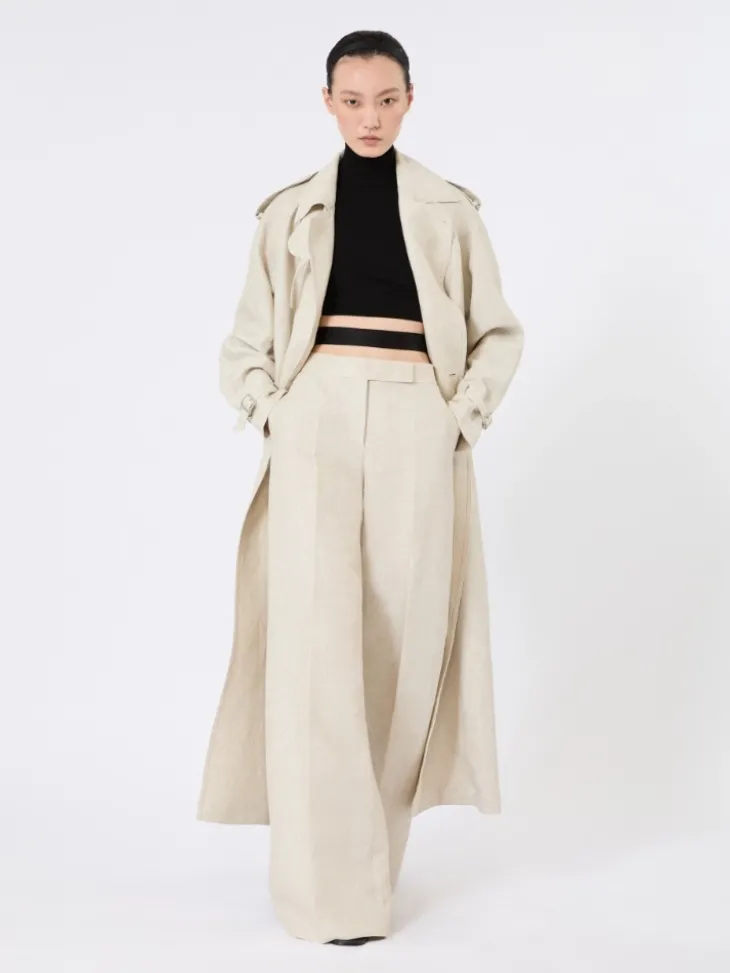 Stretch viscose cropped turtleneck - BLACK