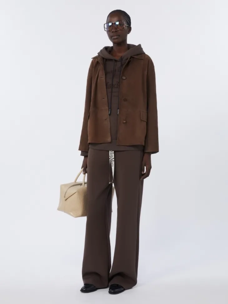 Suede jacket - BROWN