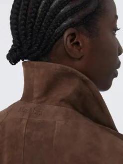 Suede jacket - BROWN