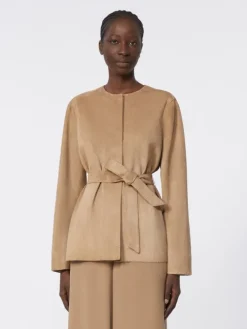 Suede jacket - HAZELNUT BROWN