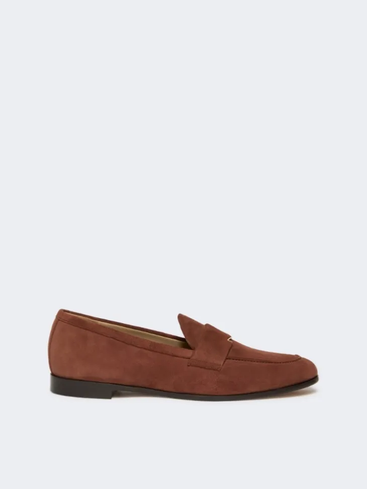 Suede moccasins - BROWN