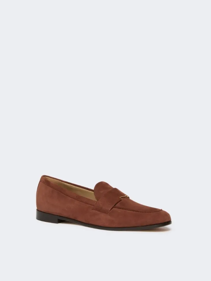 Suede moccasins - BROWN