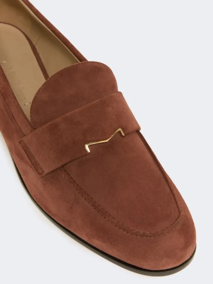 Suede moccasins - BROWN