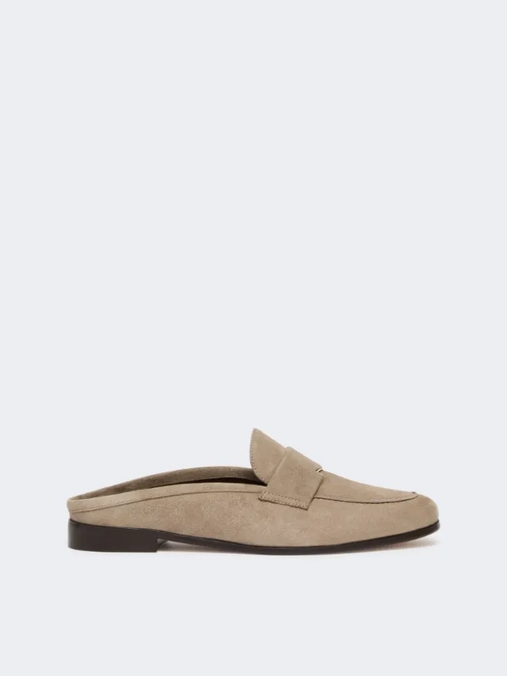 Suede mules - MUD