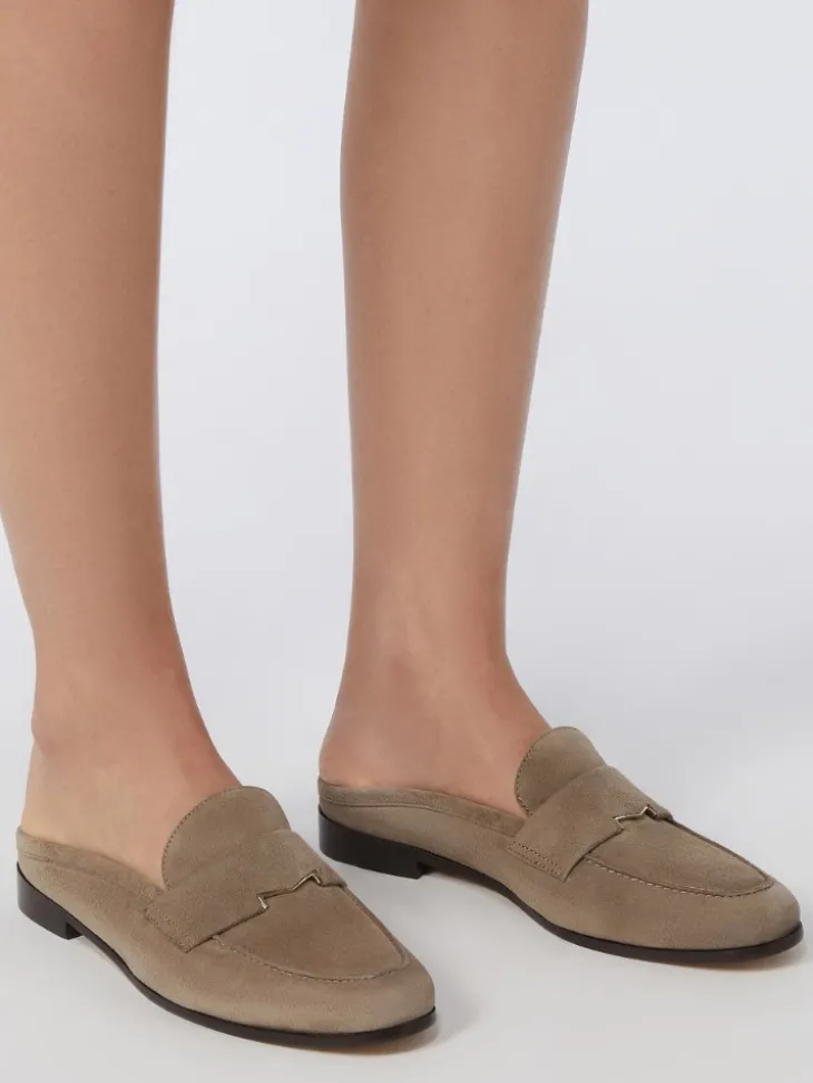 Suede mules - MUD