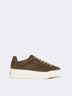 Suede sneakers - DARK BROWN