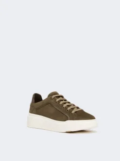Suede sneakers - DARK BROWN
