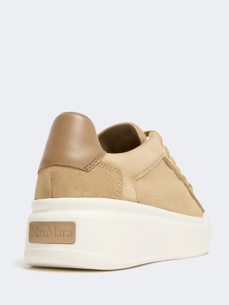 Suede sneakers - SAND