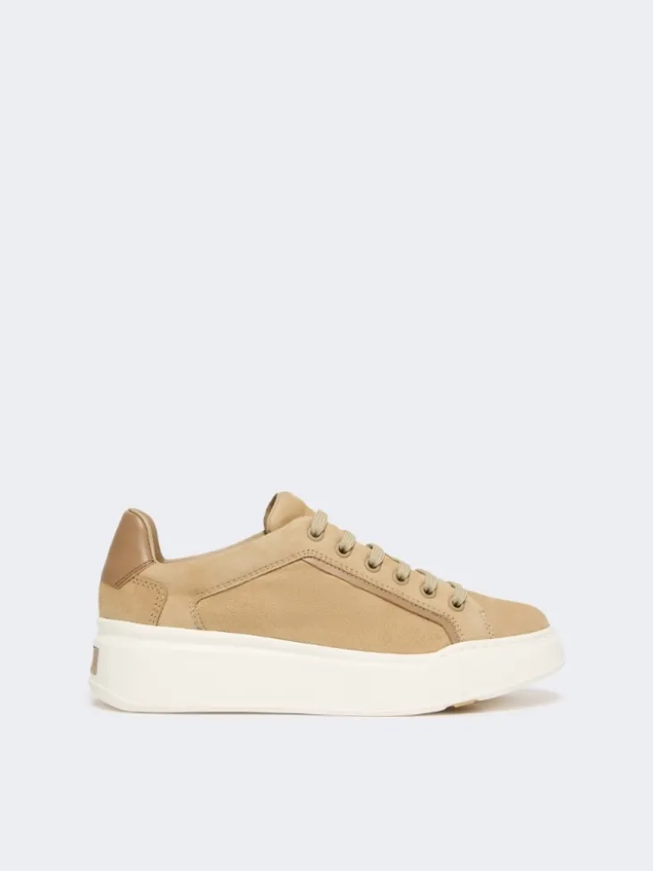 Suede sneakers - SAND