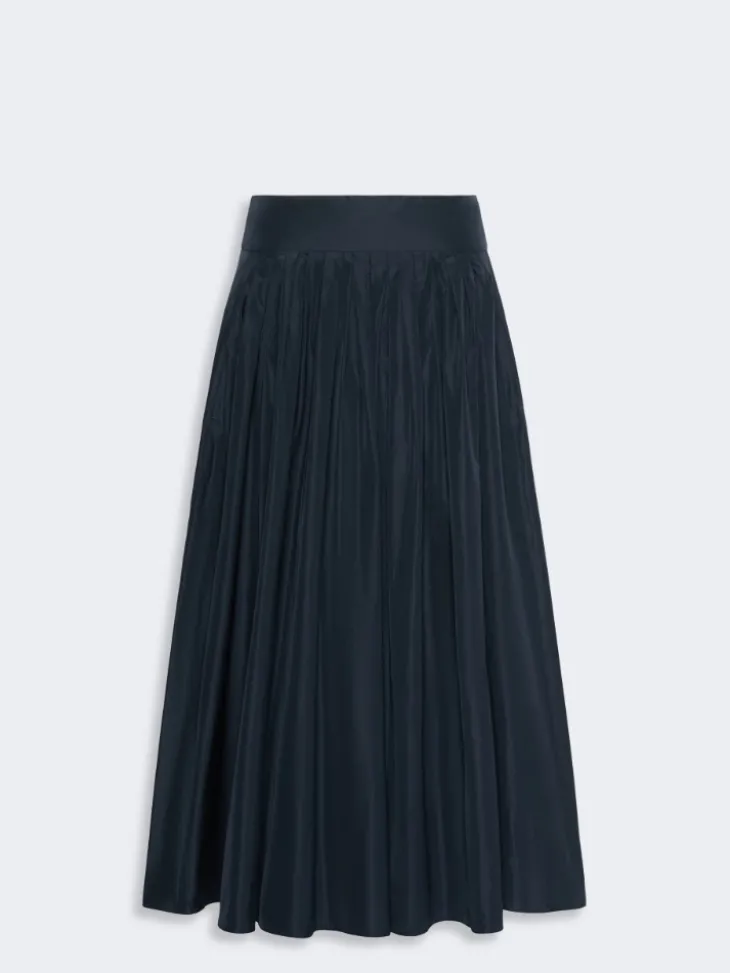 Taffeta pleated skirt - ULTRAMARINE
