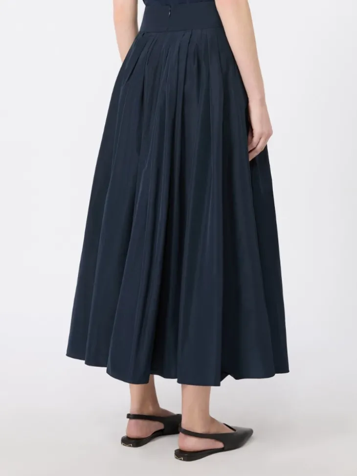 Taffeta pleated skirt - ULTRAMARINE