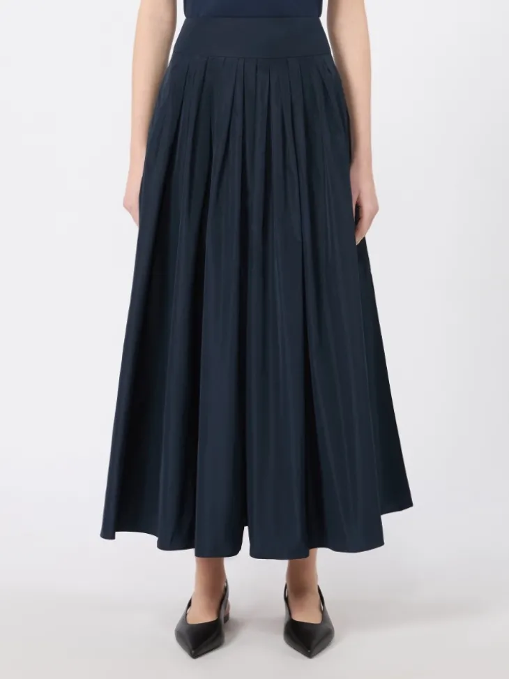 Taffeta pleated skirt - ULTRAMARINE