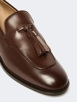 Tasselled leather loafers - COCOA
