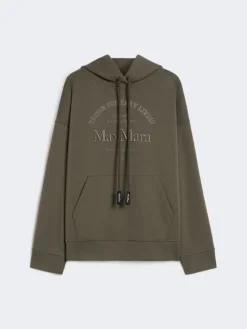 Technical cotton jersey sweatshirt - KAKI