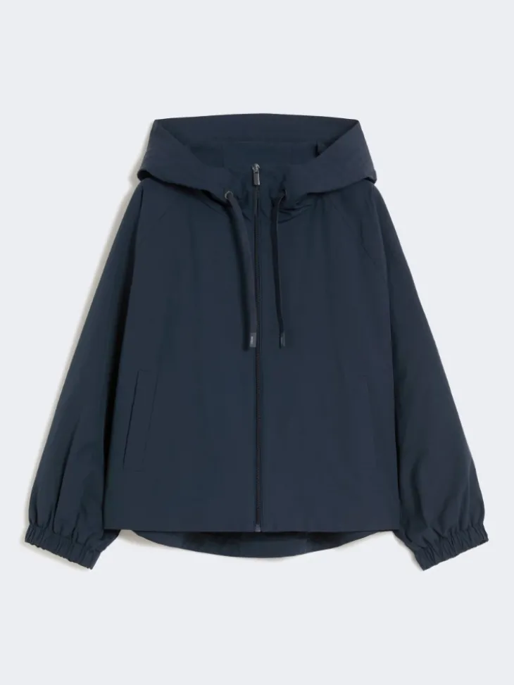 Technical fabric windbreaker - NAVY