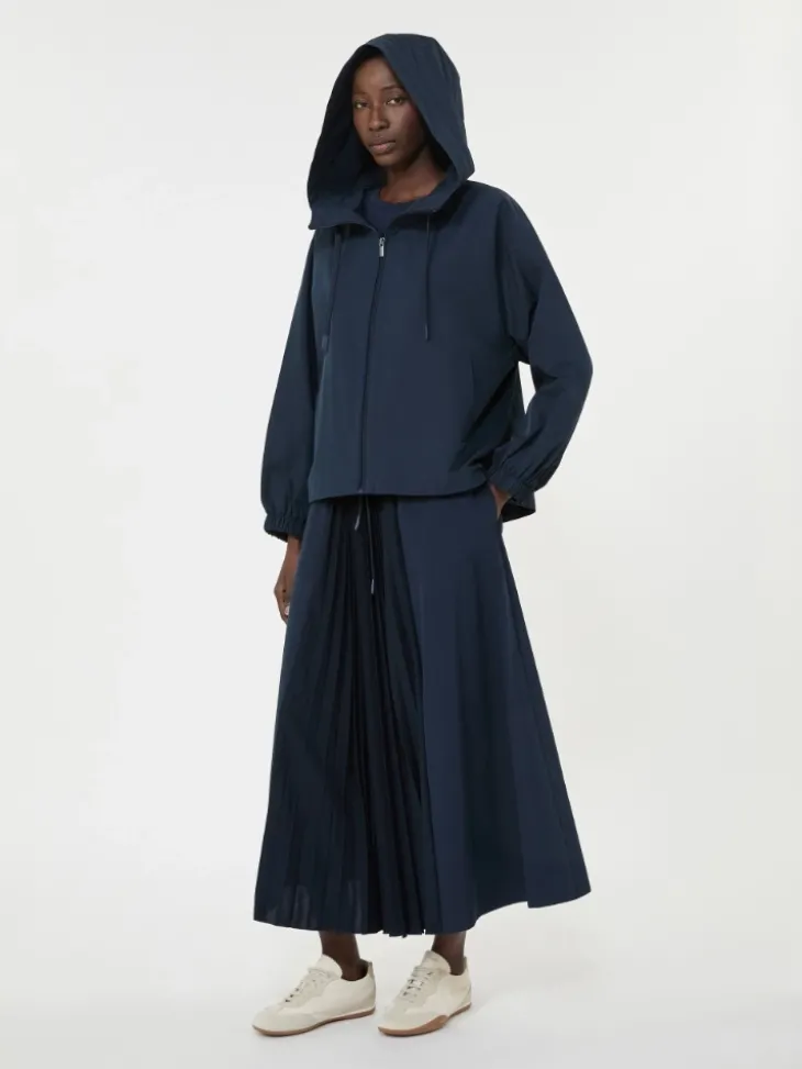 Technical fabric windbreaker - NAVY