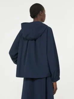Technical fabric windbreaker - NAVY