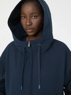 Technical fabric windbreaker - NAVY