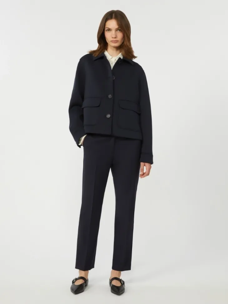 Technical jersey jacket - NAVY