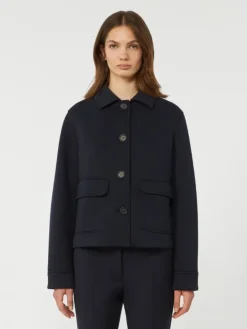 Technical jersey jacket - NAVY