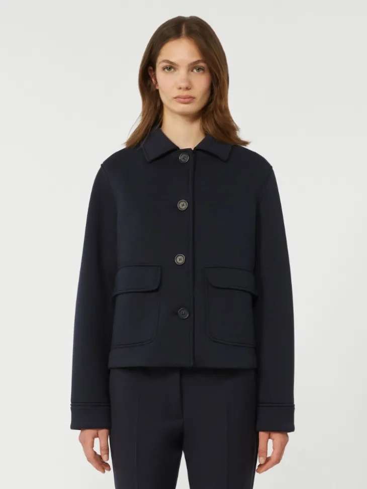 Technical jersey jacket - NAVY