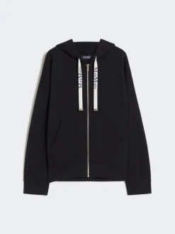 Technical jersey zip-up sweatshirt - ULTRAMARINE