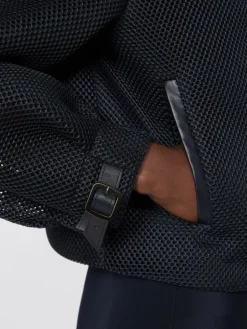 Technical mesh boxy jacket - ULTRAMARINE