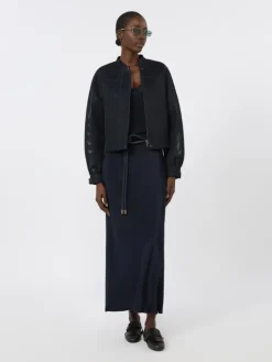 Technical mesh boxy jacket - ULTRAMARINE