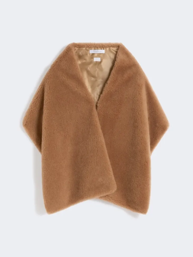Teddy fabric stole - CAMEL