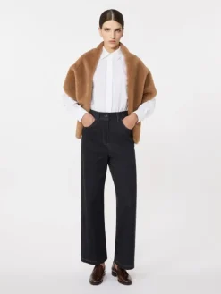 Teddy fabric stole - CAMEL