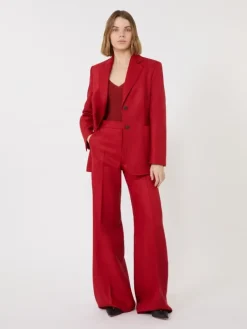 Viscose blend yarn jumper - RED