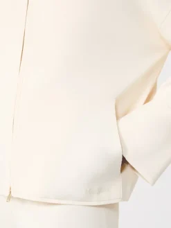 Viscose crêpe yarn cardigan - IVORY