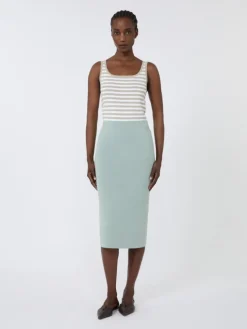 Viscose crêpe yarn sleeveless jumper - PINK