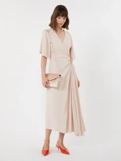 Viscose envers satin dress - POWDER