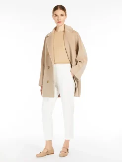 Viscose jersey trousers - WHITE