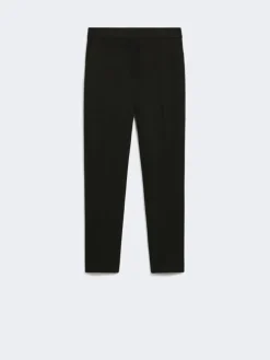 Viscose jersey trousers - BLACK