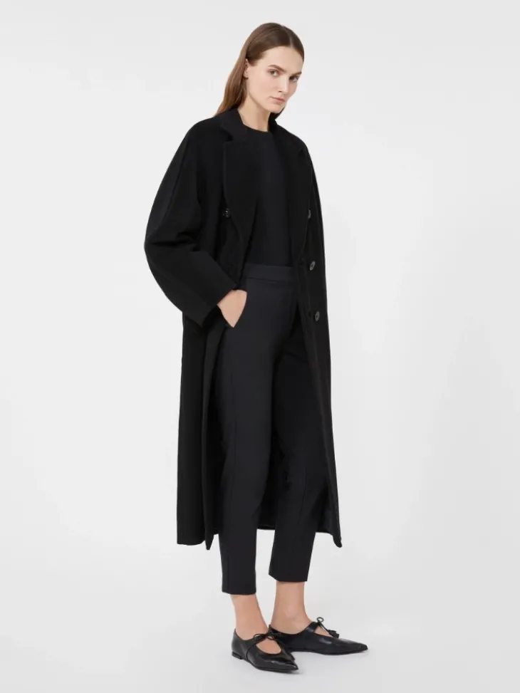 Viscose jersey trousers - BLACK