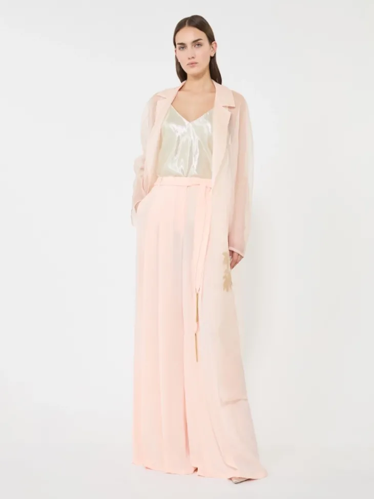 Viscose lamé top - LIGHT GOLD