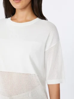 Viscose yarn jumper - OPTICAL WHITE