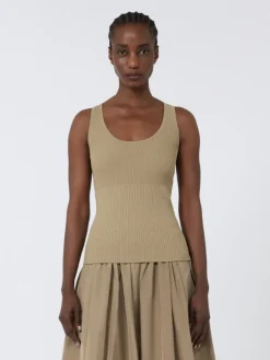 Viscose-blend yarn top - KAKI