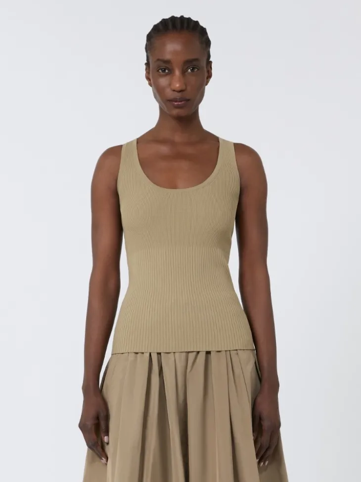 Viscose-blend yarn top - KAKI