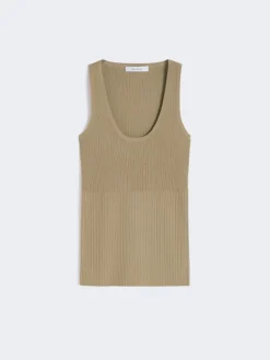 Viscose-blend yarn top - KAKI