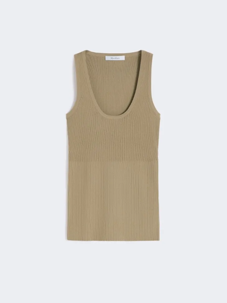 Viscose-blend yarn top - KAKI